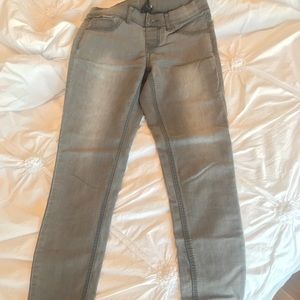 Mossimo gray faded stretchy jean legging sz 4